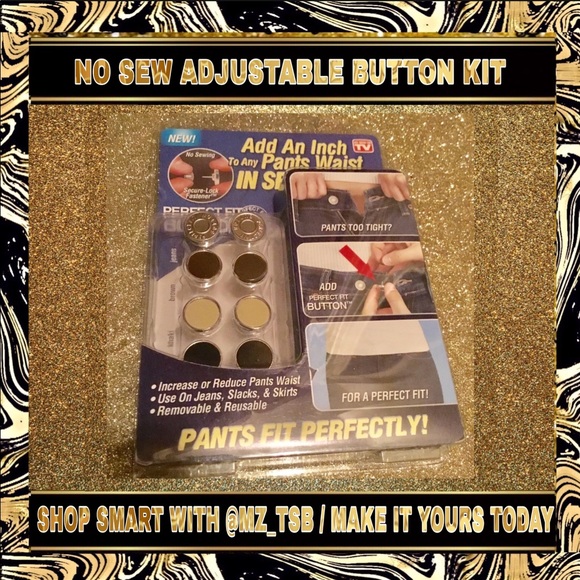 AS SEEN ON TV Accessories - 🔘🔘 NO SEW ADJUSTABLE BUTTON KIT 🔘🔘